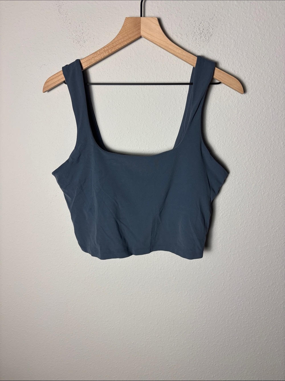 Athleta Transcend Square Neck Bra Blue Gray A-C S/599883